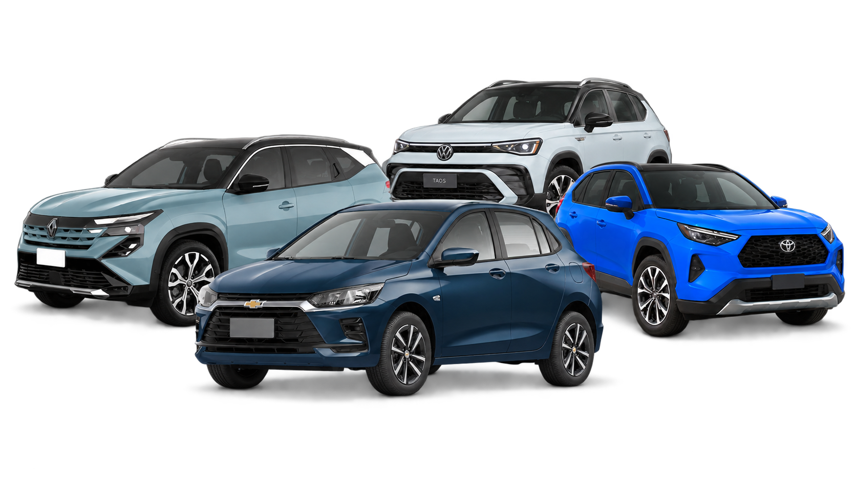 Renault, Chevrolet, Toyota y Volkswagen